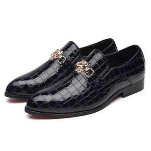 Luxepoint Crocgrain Slip On Oxford Loafers - FINAL SALE