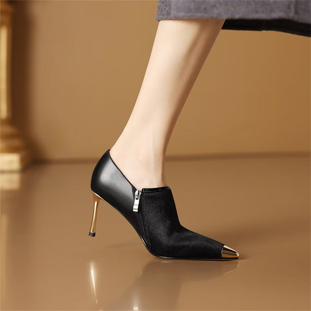 RefinedEdge Cow Leather Pumps