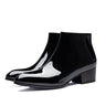 SleekCow Leather Pointed Ankle Men's Boots