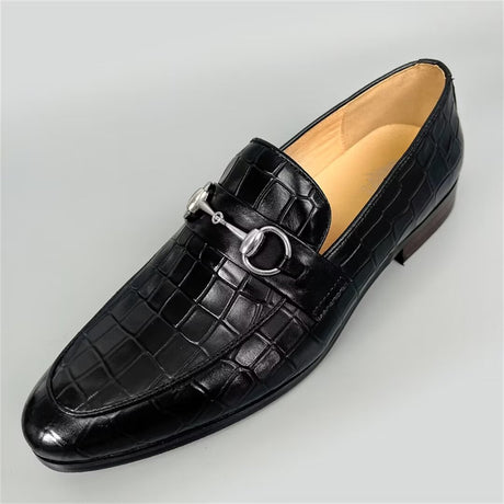 Elegant Round-Toe Cow Leather Loafers