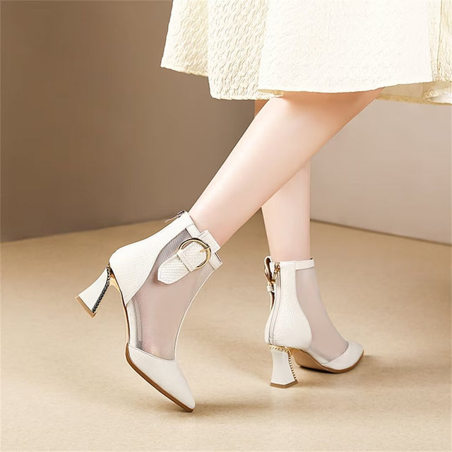 PointedPerfection Zip Heels