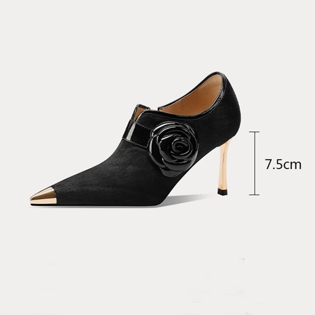 SleekSilhouette Cow Leather Pumps