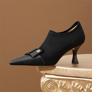 Chic Essence Cow Leather Pumps