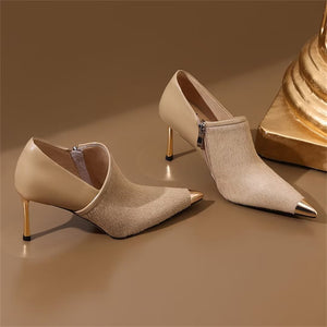 RefinedEdge Cow Leather Pumps