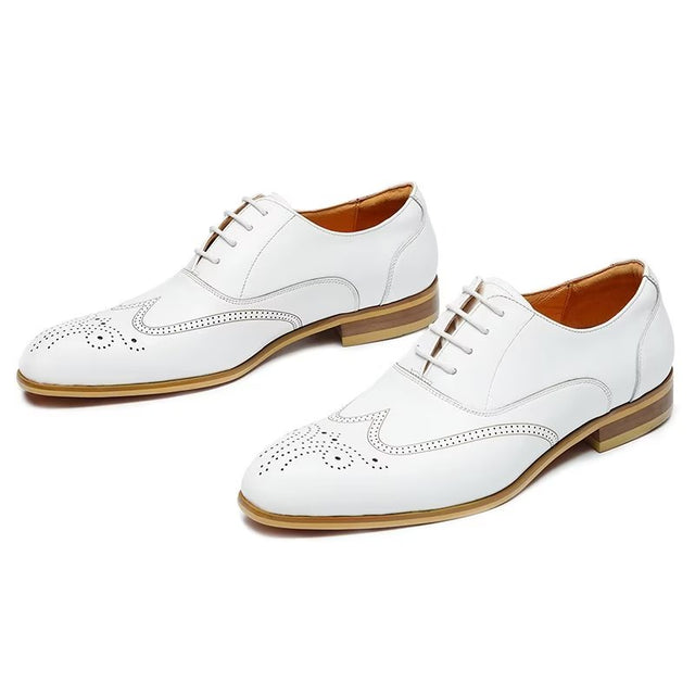 LuxeLeather Slip On Derbies Dress Shoes