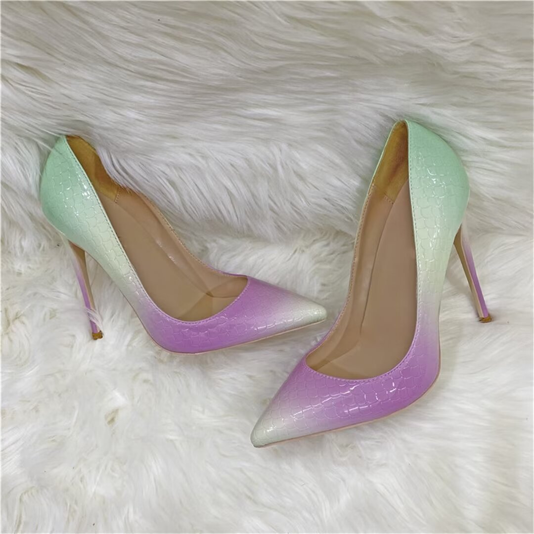 ElegantPointe Microfiber Sky Heels