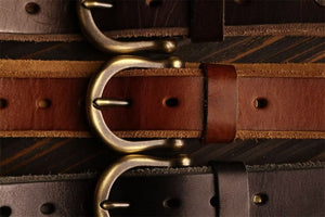 Artisan Crafted Cowskin Belt