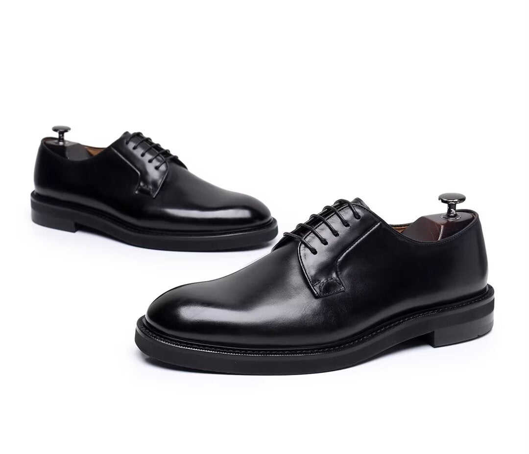 ClassicGent Cowhide Lace-Up Men's Dress Shoes