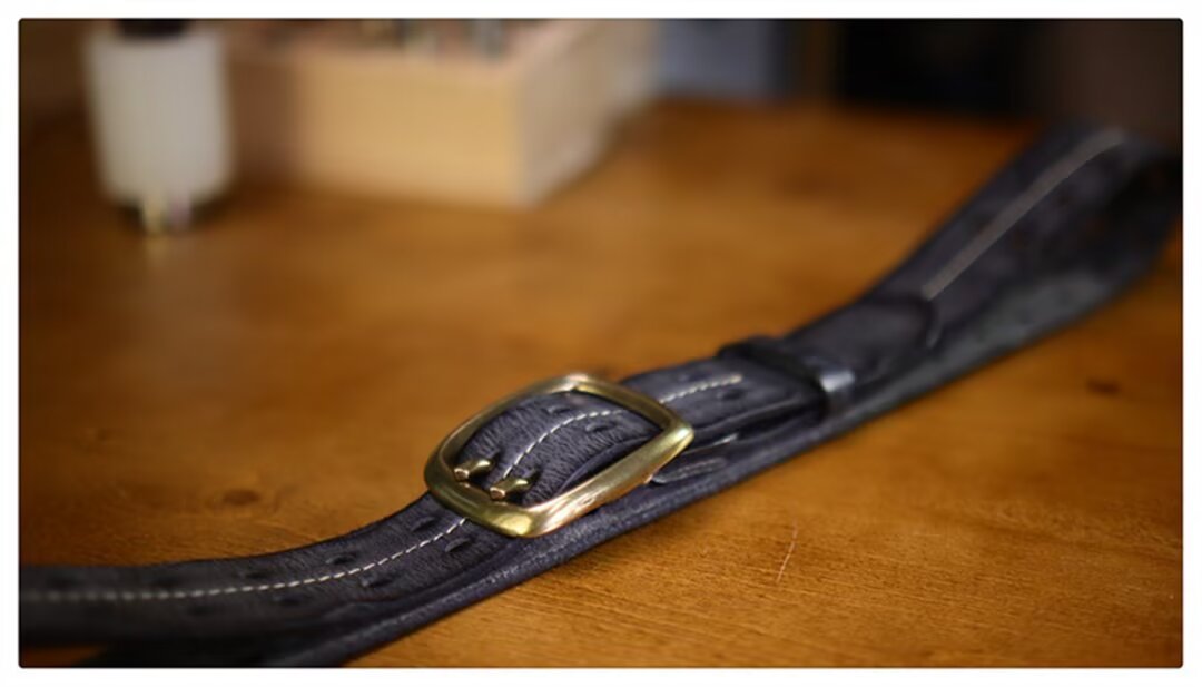 Refined Gentleman's Cowskin Belt