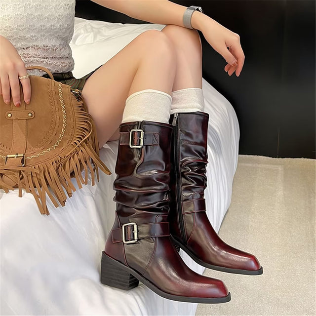 #Color_Burgundy Leather