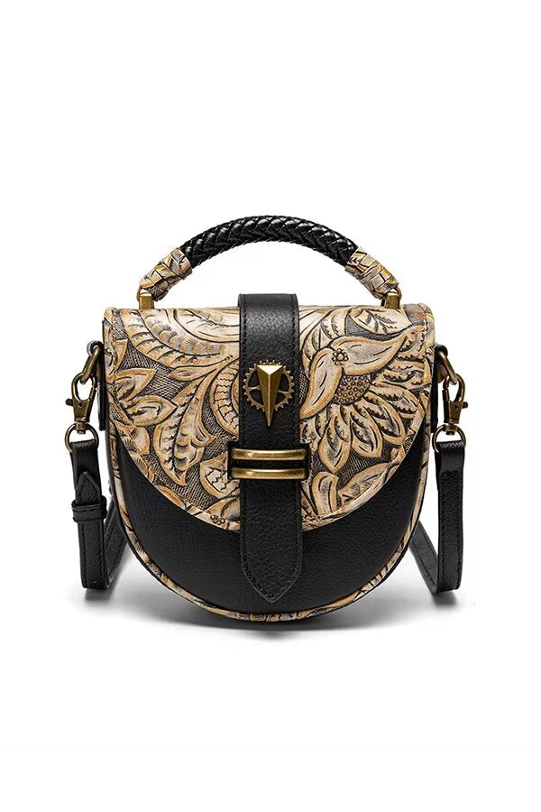 Smooth Alligator Shell Leather Bag