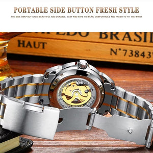 Elegant Real Belt Automatic Mechanical Watch