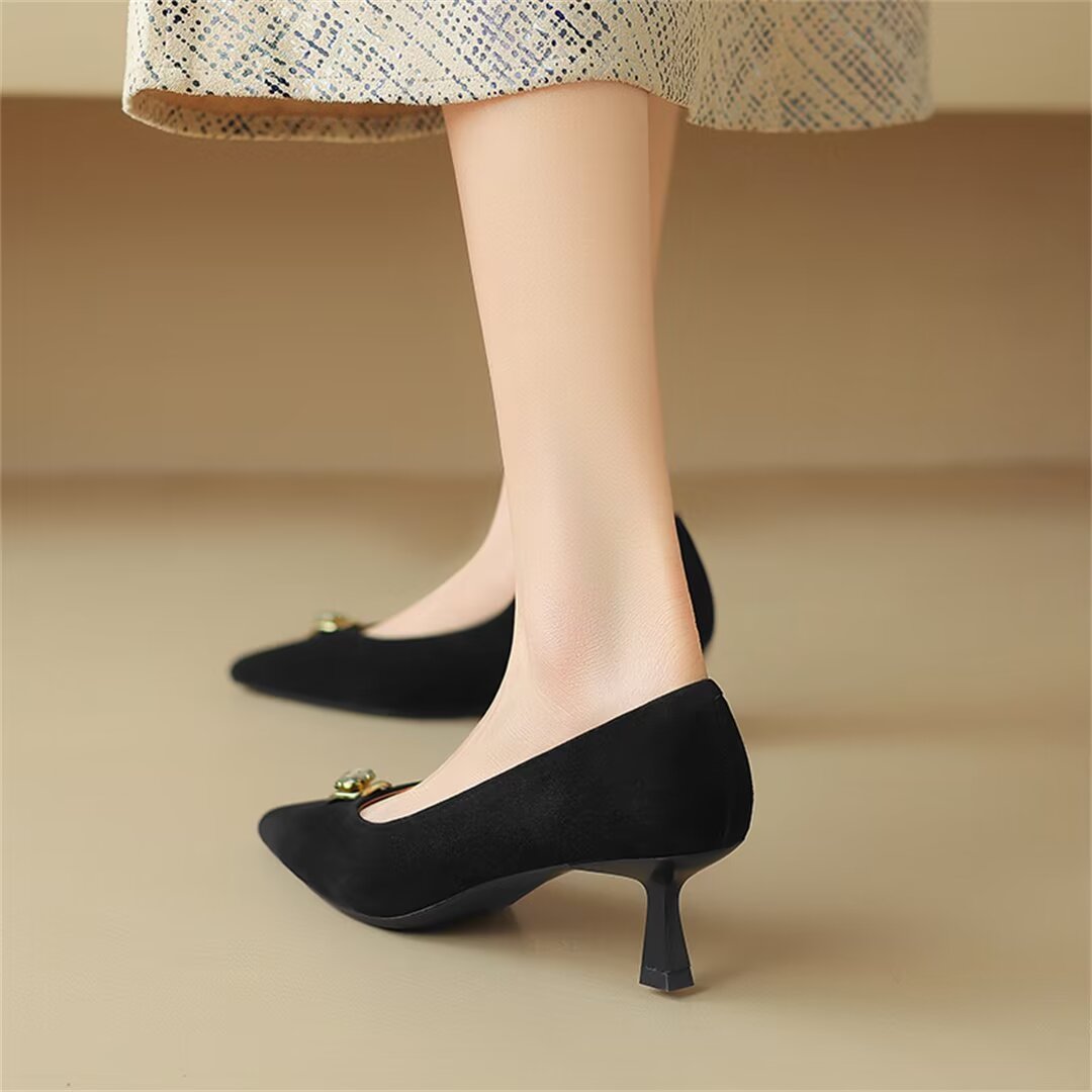 High Heels with Thin Heel Design