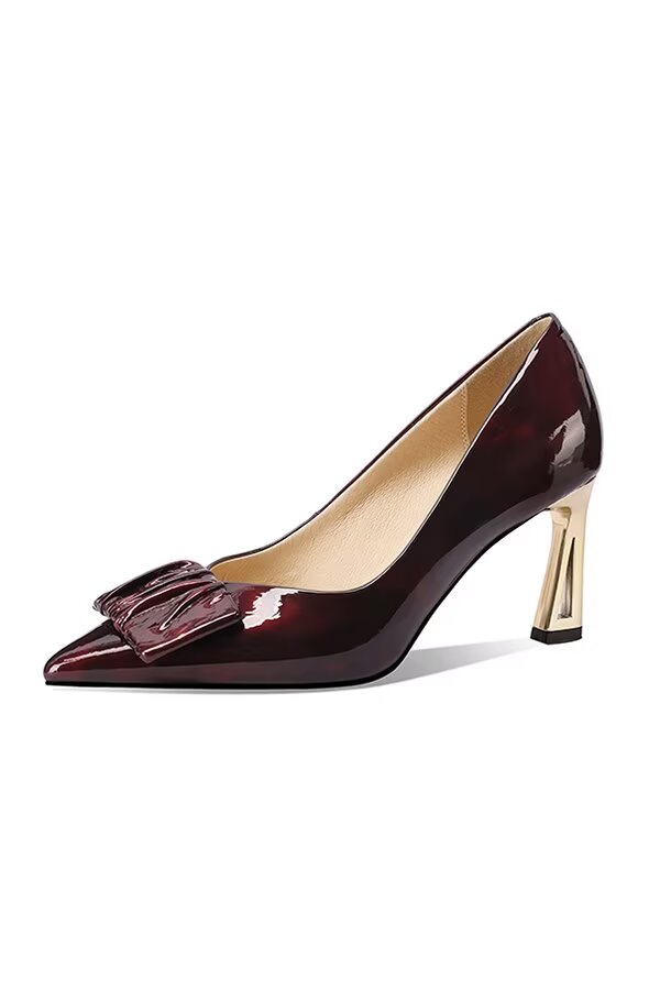 Sleek Orbitstream Sculpted Lace-up Runway Statement