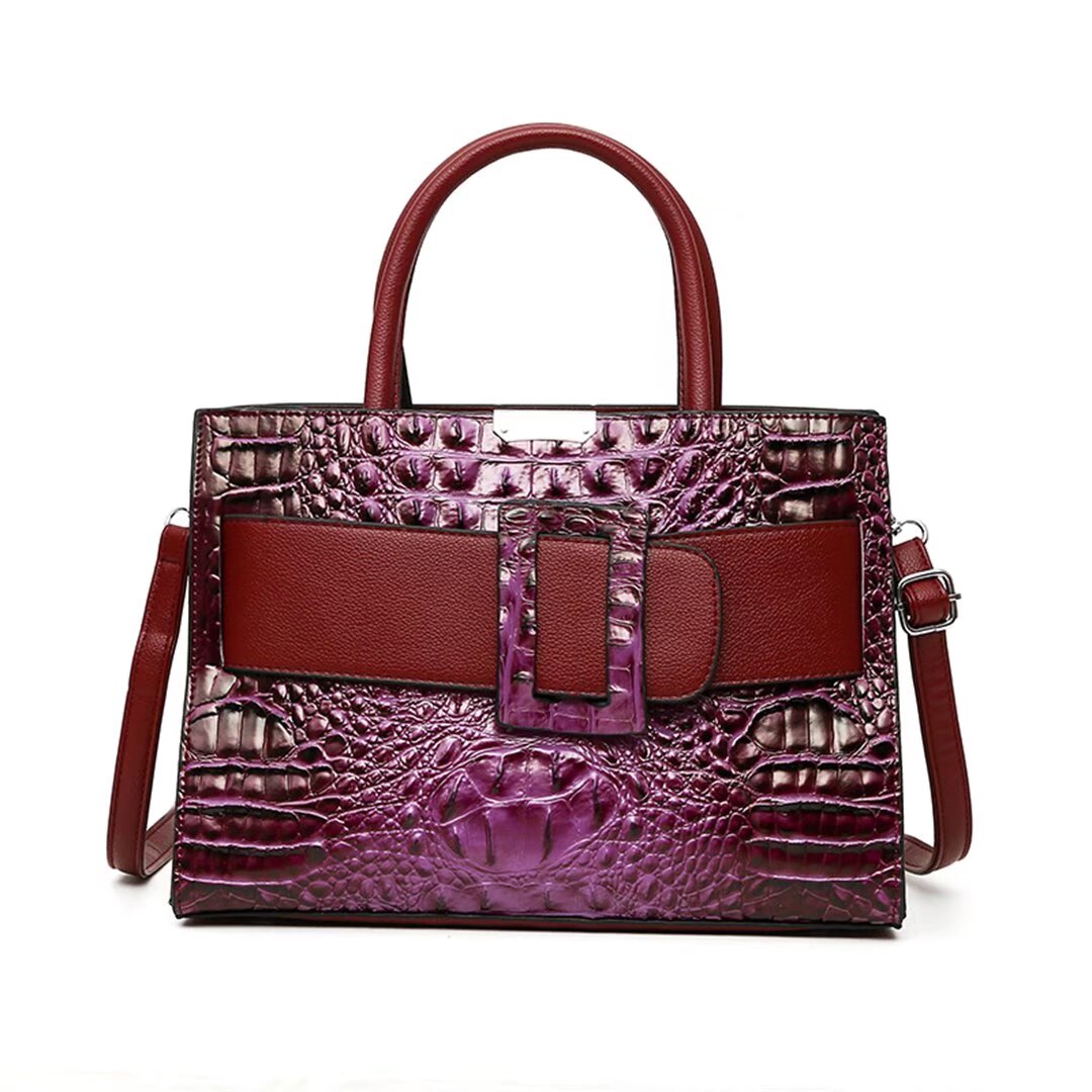 LuxeCroc Alligator-Inspired Tote