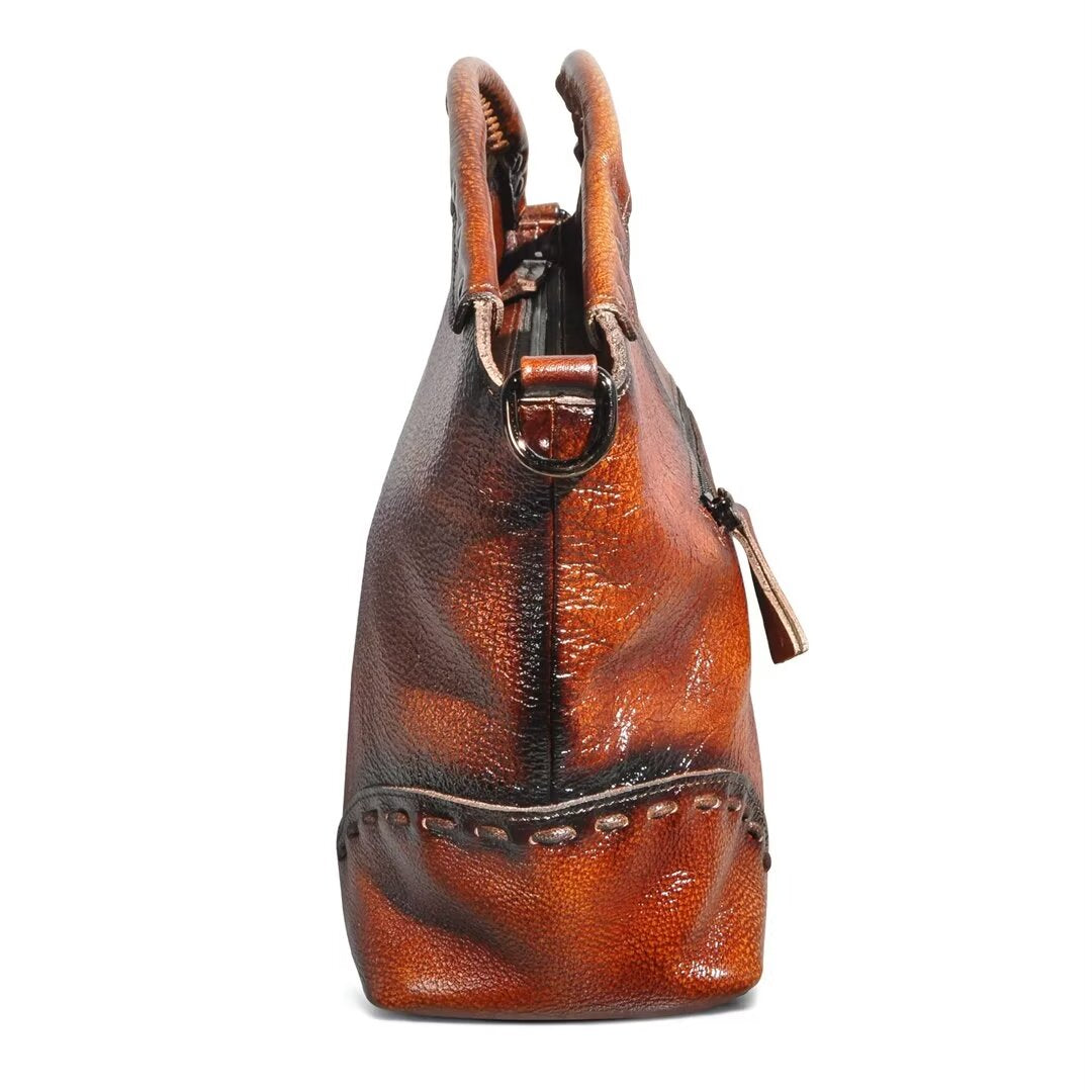 Classic Chic Leather Ensemble Tote