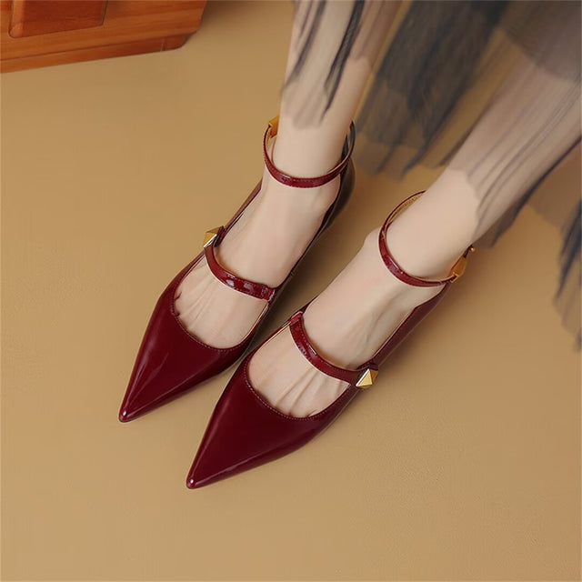 Chic Slingback Leather Heels
