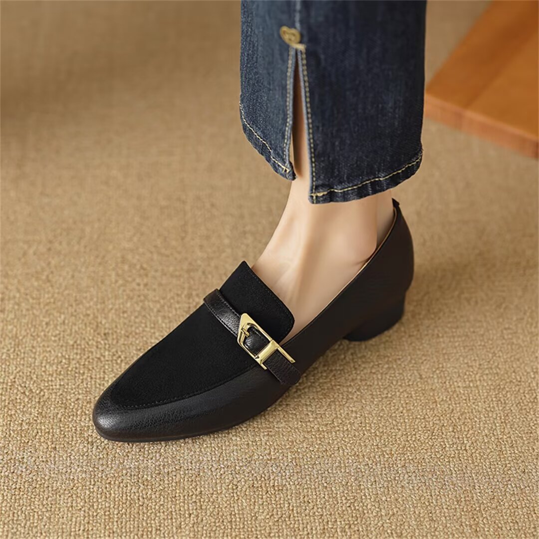 Veltique Velvet Slip Flats