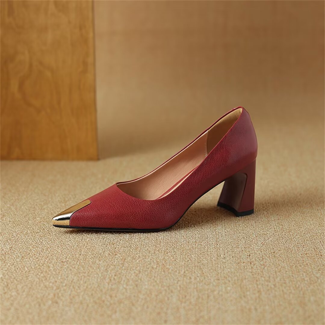 ElegancePoint High Square-Heel Women's Pumps