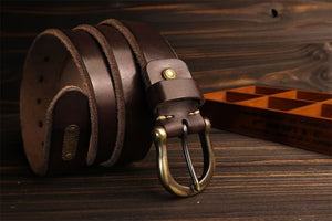 Artisan Crafted Cowskin Belt