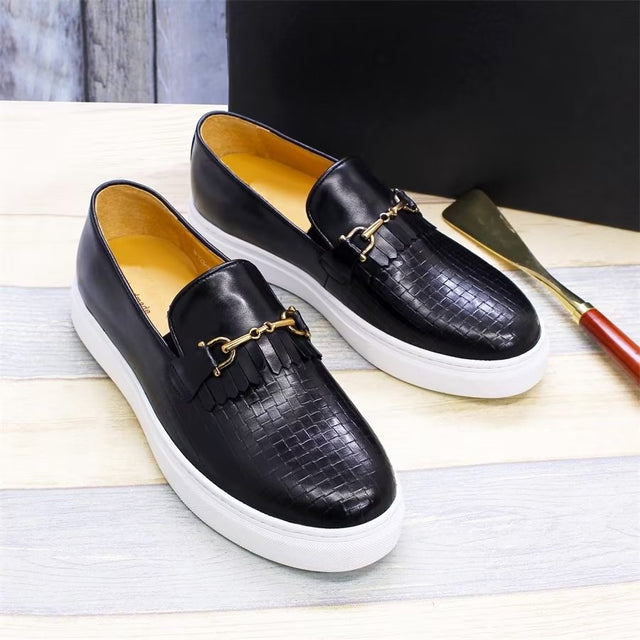 LuxeLeather Exotic Slip-on Casual Shoes