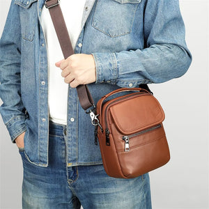 Fashionable Frontier Men's Leather Bag