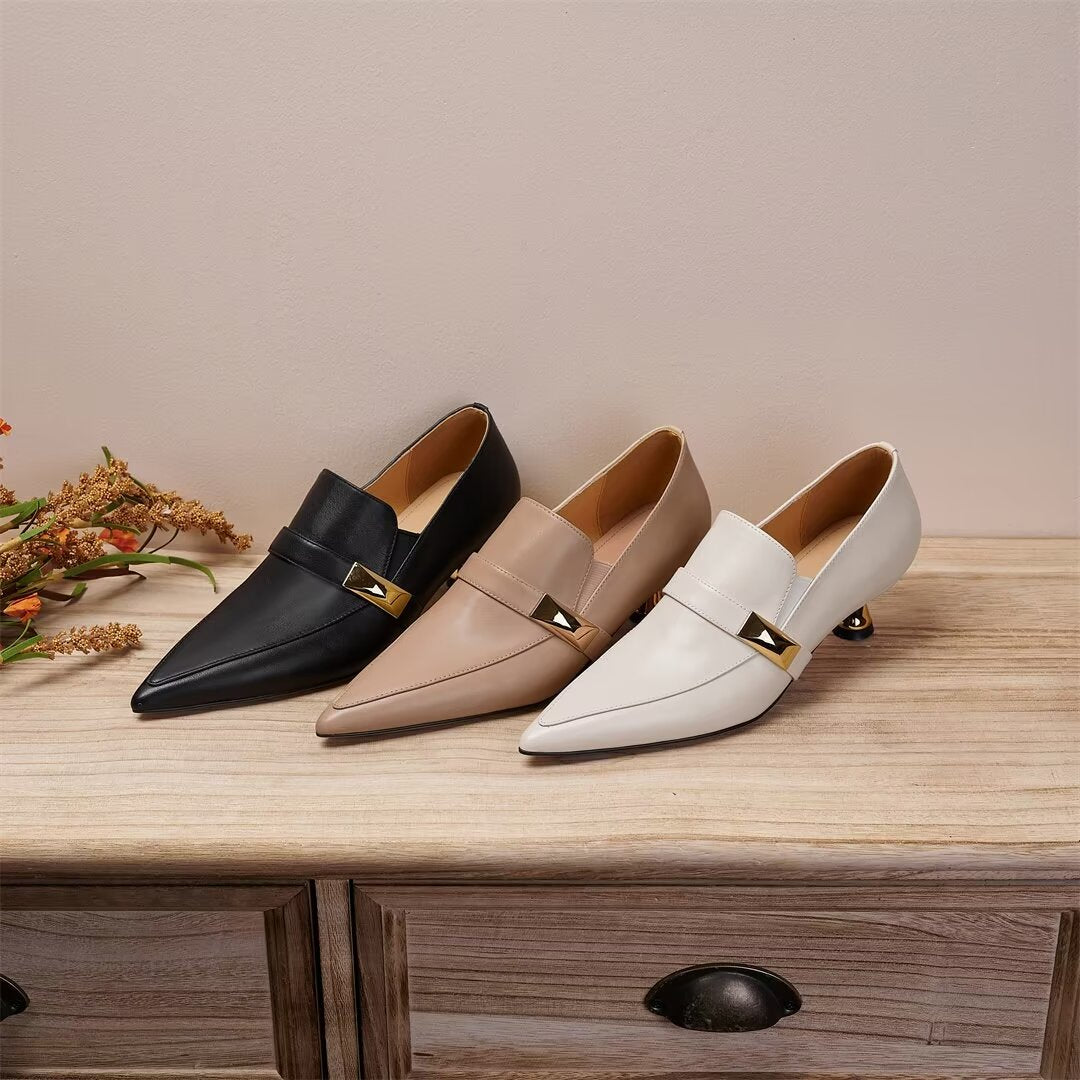 Women's Pumps with Sleek Thin Heel