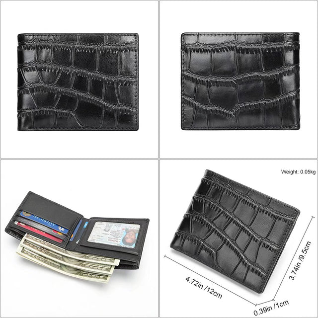 Elite Status Men's Exotic Leather Wallet