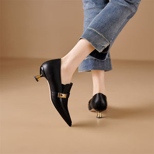 Women's Pumps with Sleek Thin Heel