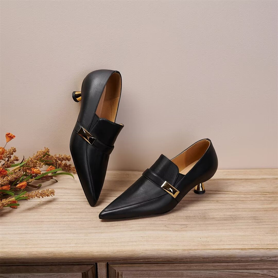 Women's Pumps with Sleek Thin Heel