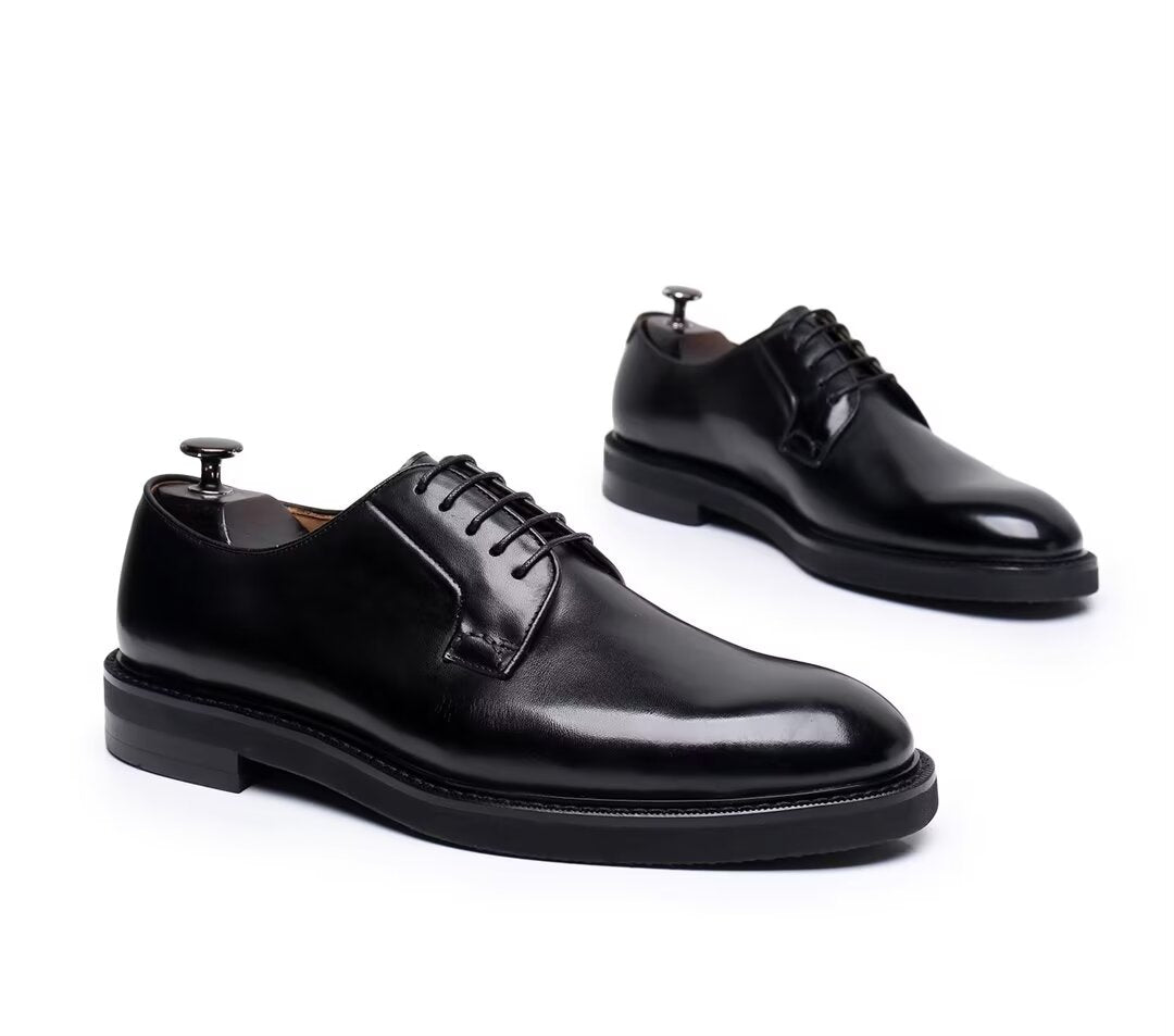 ClassicGent Cowhide Lace-Up Men's Dress Shoes