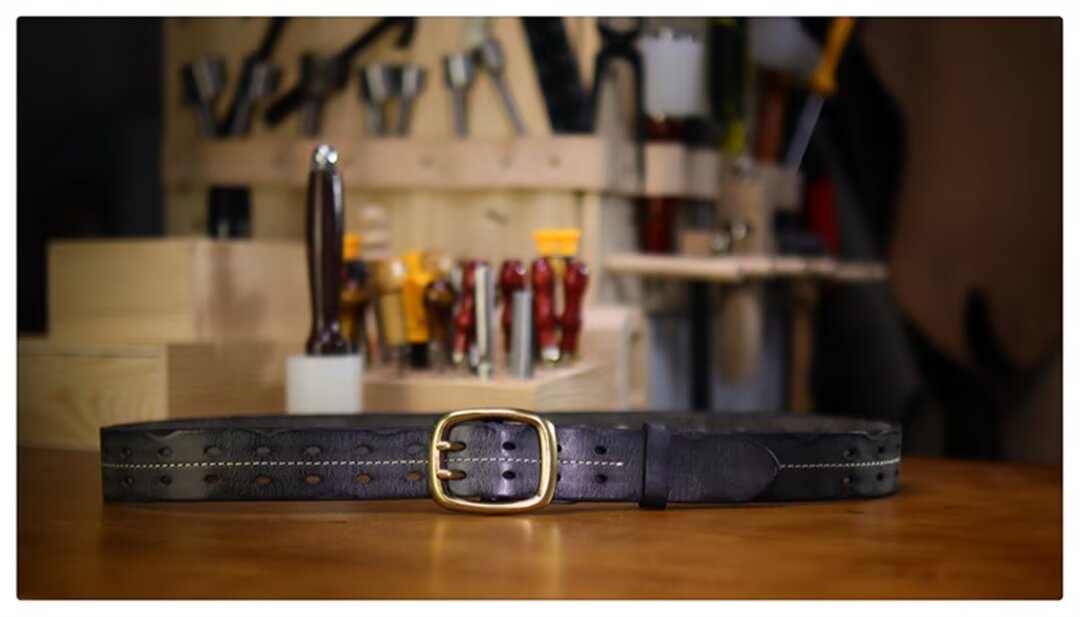 Refined Gentleman's Cowskin Belt