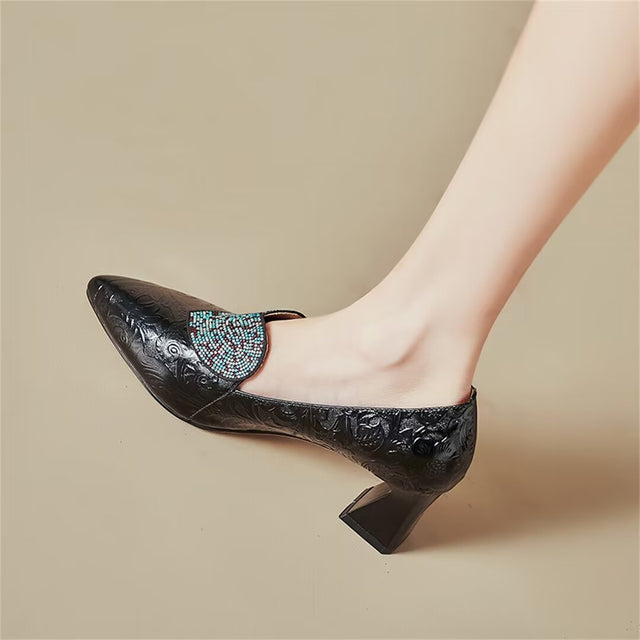 Modern Pointed Toe Heels with 6cm Lift