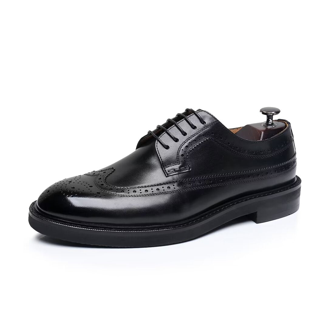 ElegantStride Cowhide Leather Men's Dress Shoes