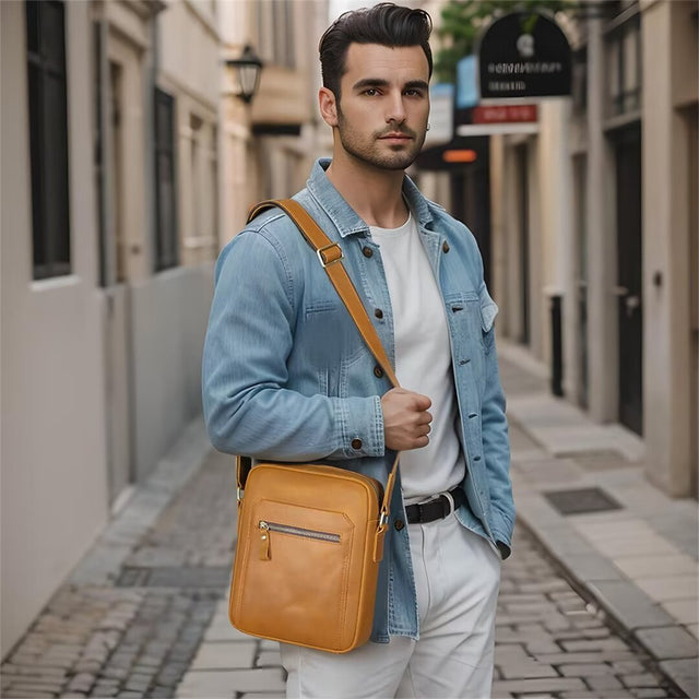 Distinguished Dapper Men's Alligator Leather Tote