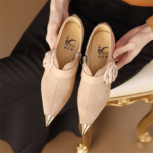 SleekSilhouette Cow Leather Pumps