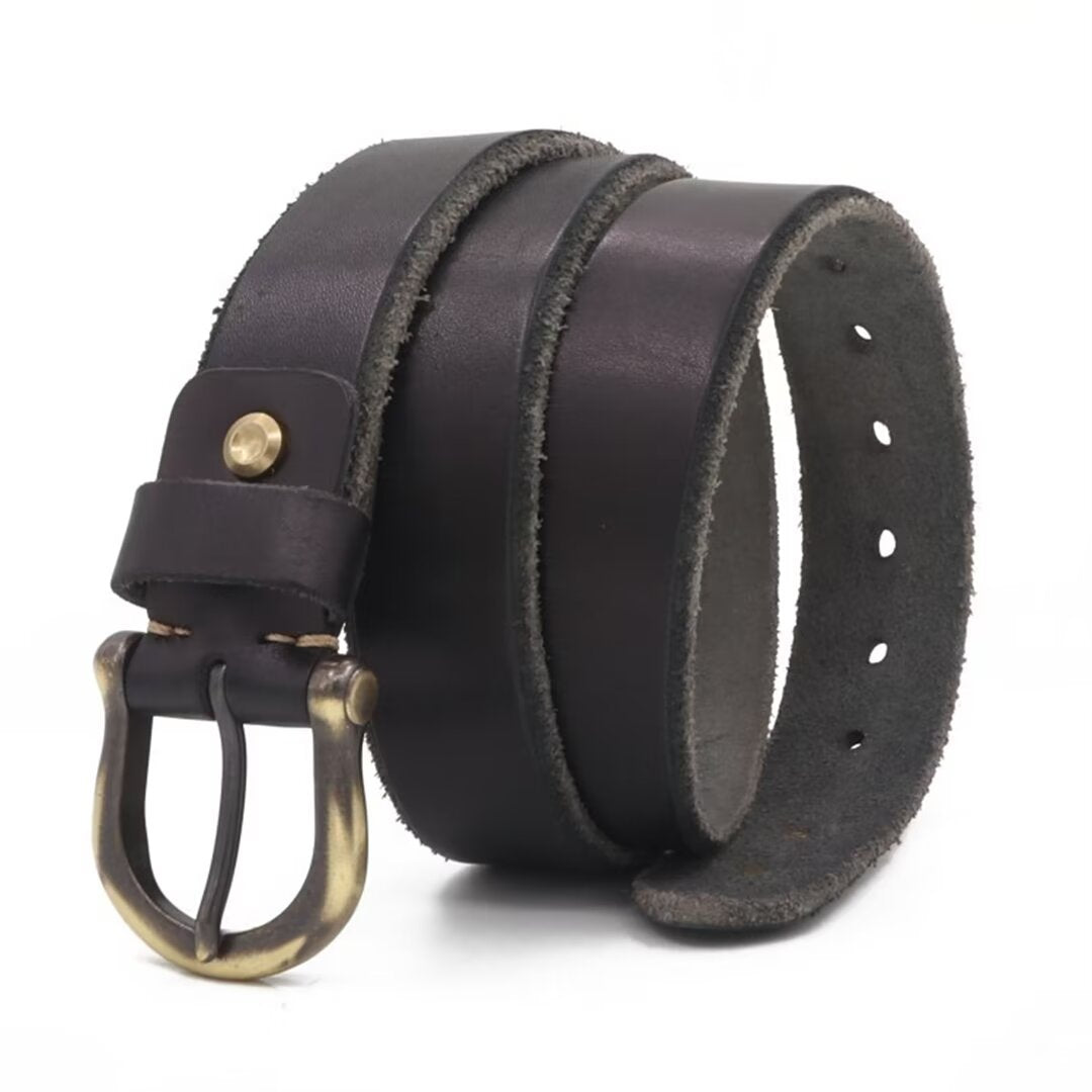 Artisan Crafted Cowskin Belt