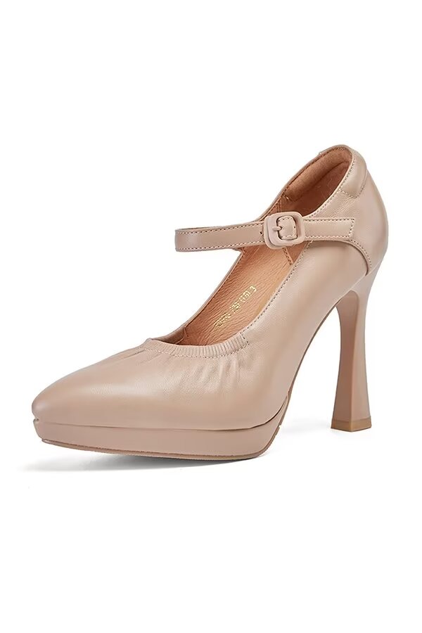 Decadent Pointed Thick Heel Pumps