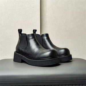 SleekPoint Leather Slip-On Boots