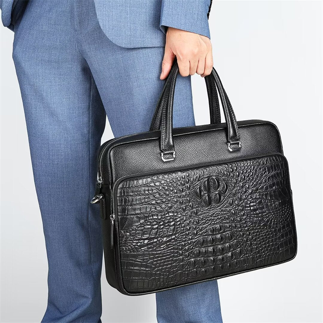 Pinnacle Prestige Men's Alligator Tote