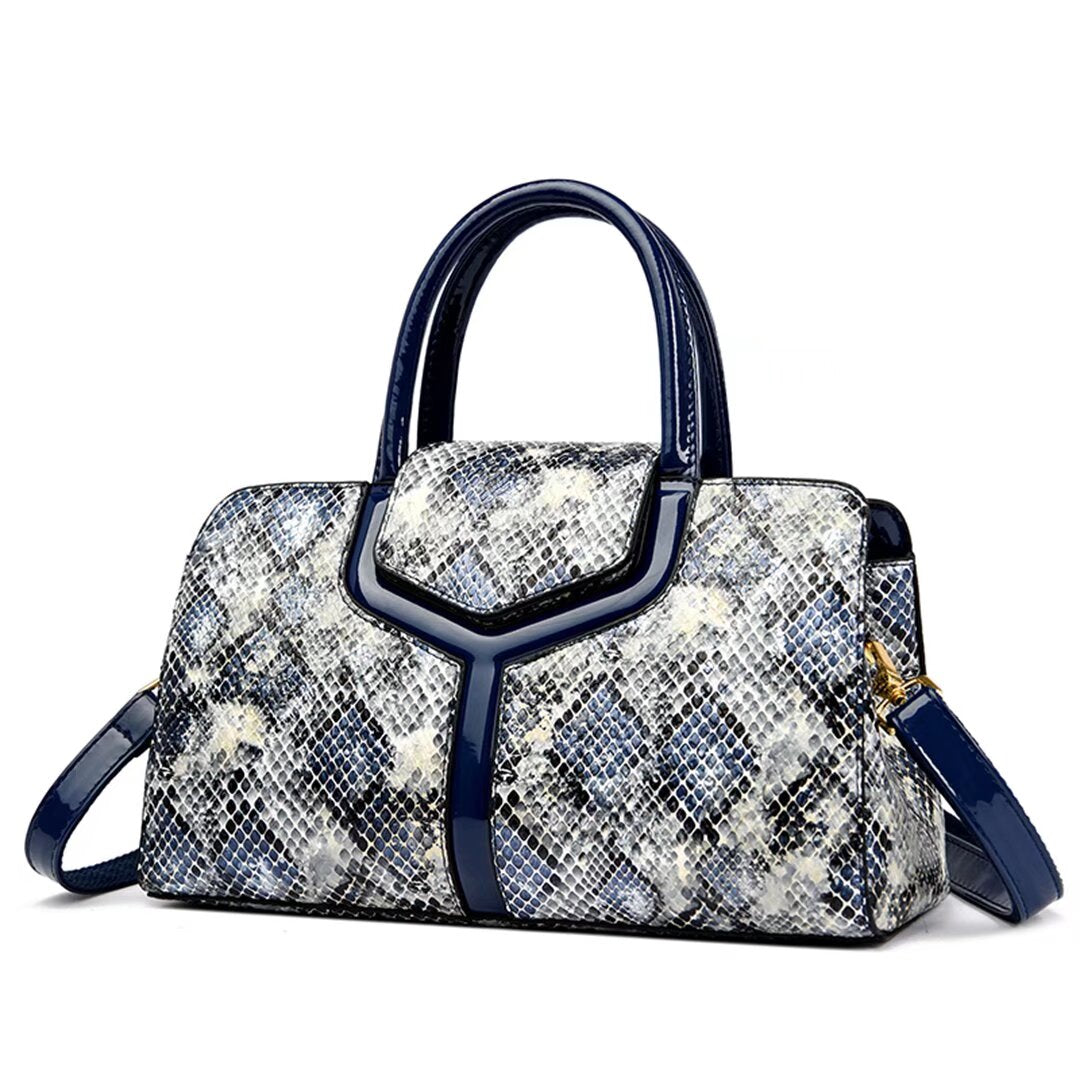 GlamTrend Alligator Pattern Handbag