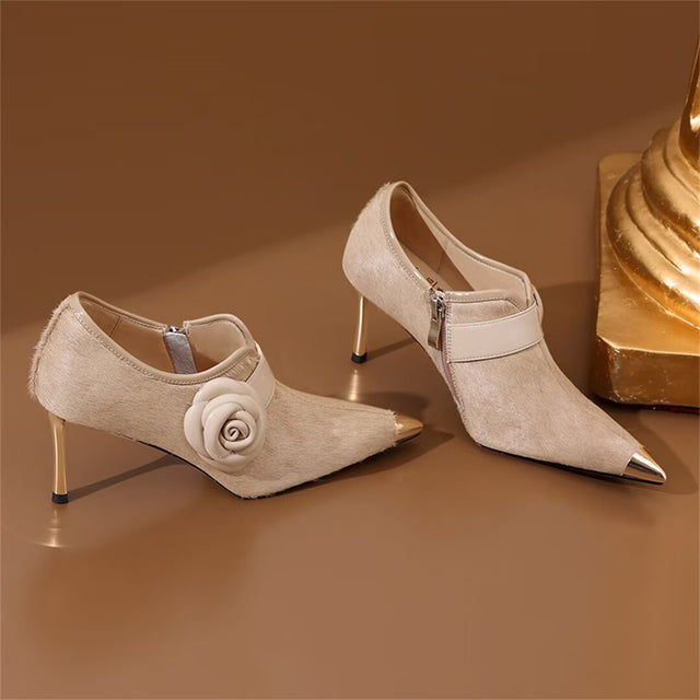 SleekSilhouette Cow Leather Pumps