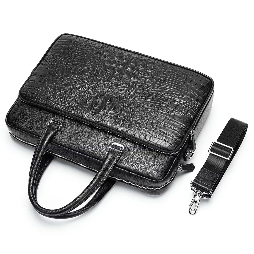 Veltique Business Croc Briefcase