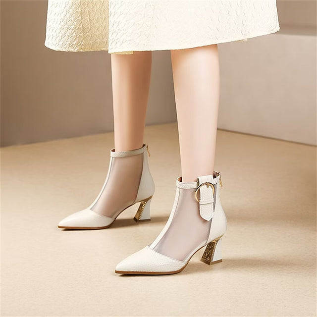 PointedPerfection Zip Heels