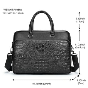 Pinnacle Prestige Men's Alligator Tote