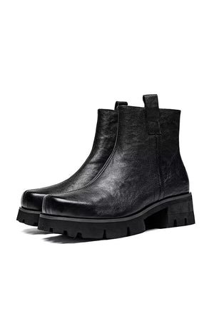 Veltique Office Zipper Boots