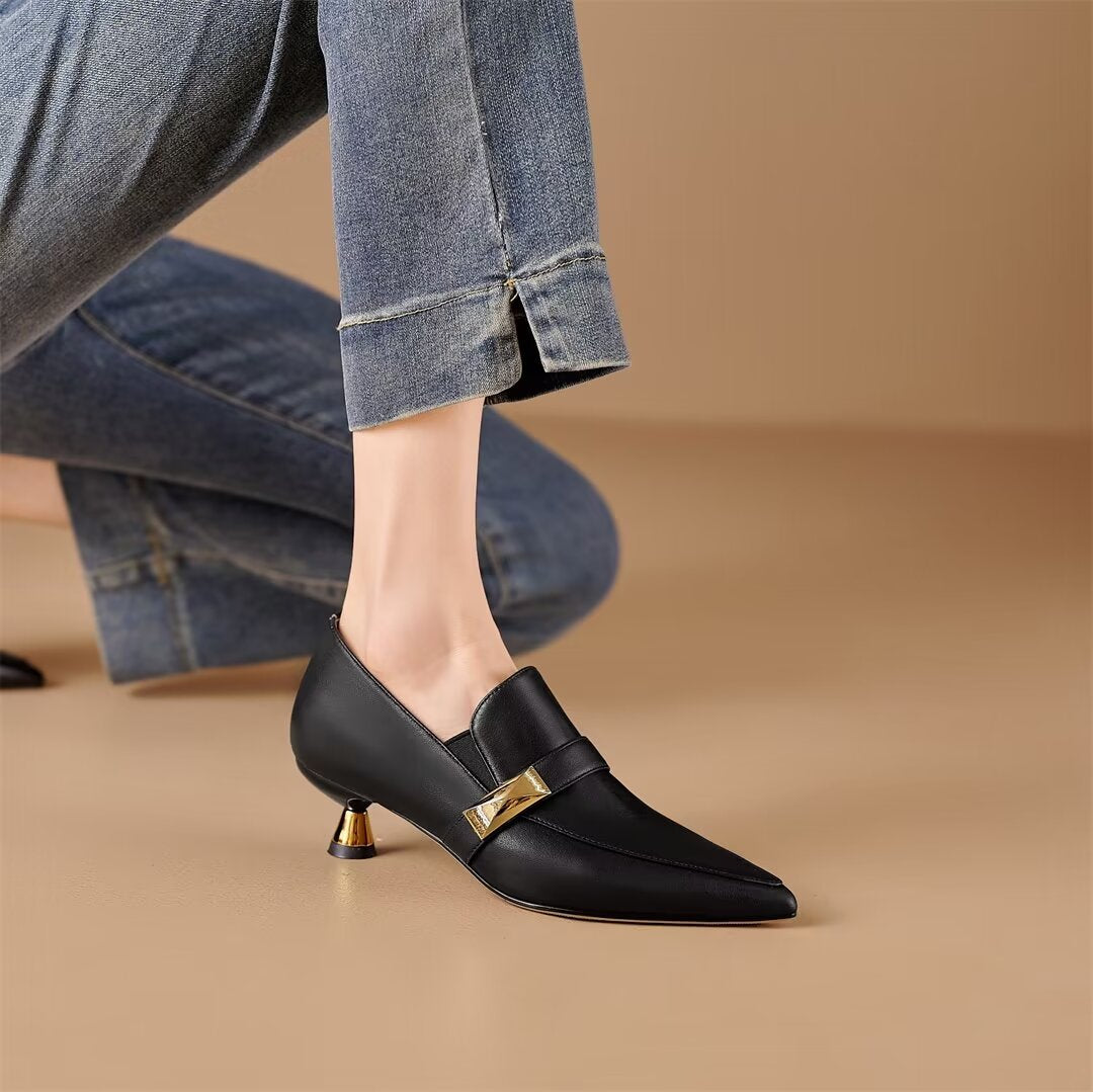 Women's Pumps with Sleek Thin Heel