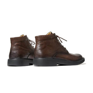 MetroStyle RoundToe Leather Boots