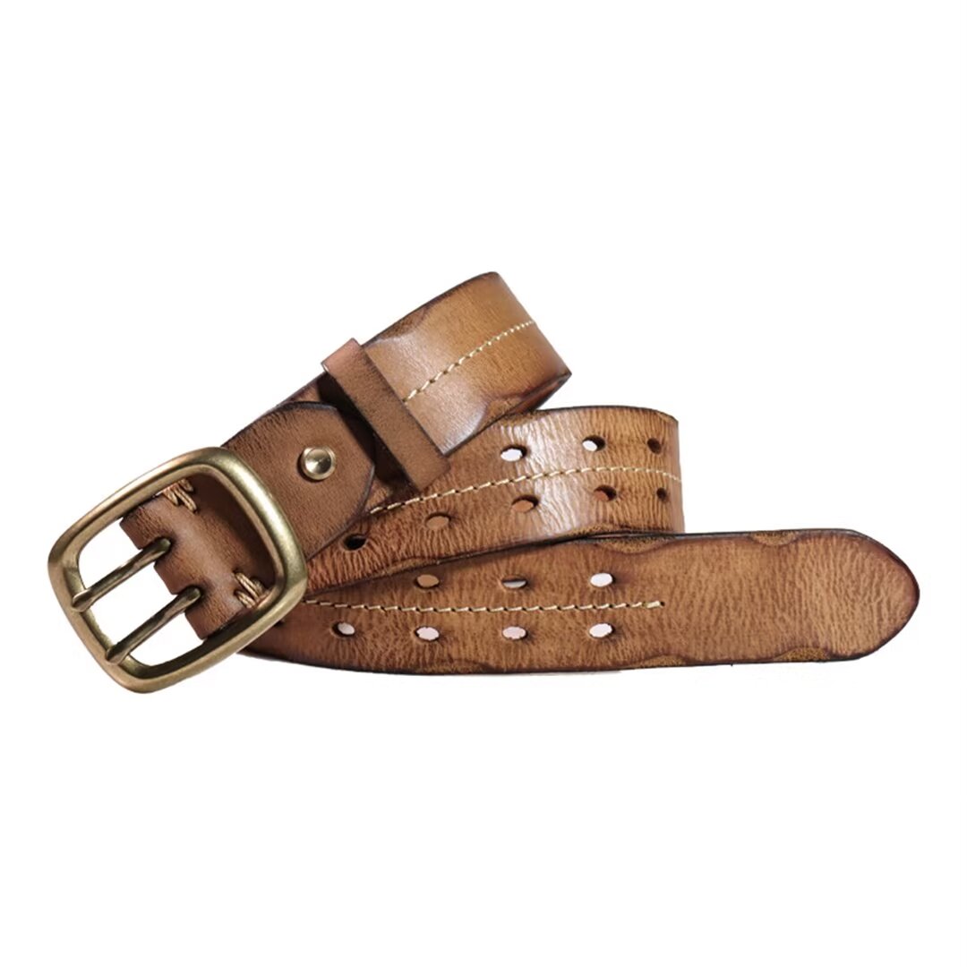 Refined Gentleman's Cowskin Belt