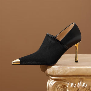 RefinedEdge Cow Leather Pumps